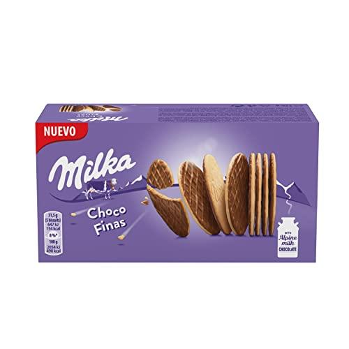 ¡TERCERA UNIDAD GRATIS! Milka Choco Finas Galletas con Chocolate con Leche de los Alpes 126g