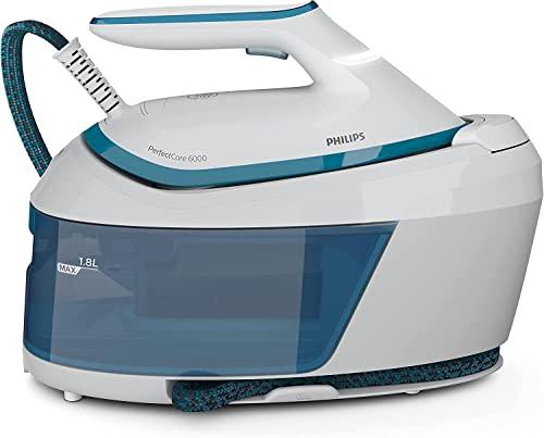 56% DESCUENTO Philips PerfectCare Serie 6000 Generador De Vapor 2400 W, 500 g De Impulso De vapor, 6,5 Bares De presión, Tecnología OptimalTEMP, Depósito De 1,8 L, Blanco/Azul (PSG6022/20)