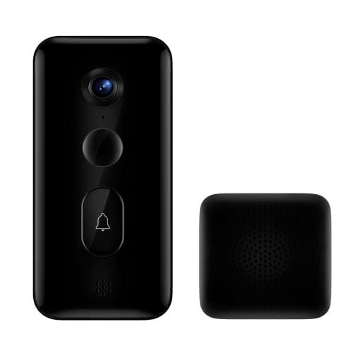 63% DESCUENTO Xiaomi MJML06 FJ Smart Doorbell 3 Timbre para Puerta con monitoreo en Tiempo Real, Color Negro
