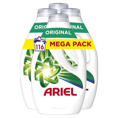 31% DESCUENTO Ariel Detergente Lavadora Liquido 116 Lavados (4×29), Original, Jabon Limpieza Mejorada en Ciclos Mas Frios con la Exclusiva Tecnologia de Limpieza en Frio, Paquete de 4