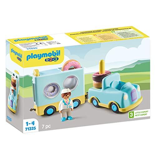 60% DESCUENTO PLAYMOBIL 1.2.3 71325 Camión de Donut con función de apilado y clasificación para Que los niños pequeños descubran Las Funciones básicas, Juguete para niños a Partir de 12 Meses