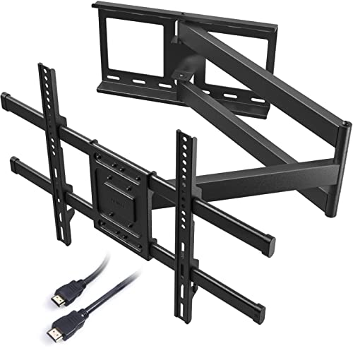 27% DESCUENTO BONTEC Soporte TV Pared con Brazo Articulado Extralargo de 1040mm para Pantallas de 32 75″ de Planos/Curvos LCD/LED/OLED, hasta 60 kg, Soporte Pared TV con Giratorio e Inclinable, VESA Máx 600×400 mm