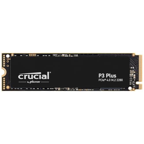 Crucial P3 Plus SSD 2TB PCIe Gen4 NVMe M.2 SSD Interno, Disco Duro SSD, Hasta 5.000 MB/s, Compatible con Ordenador Portátil y de Sobremesa CT2000P3PSSD801