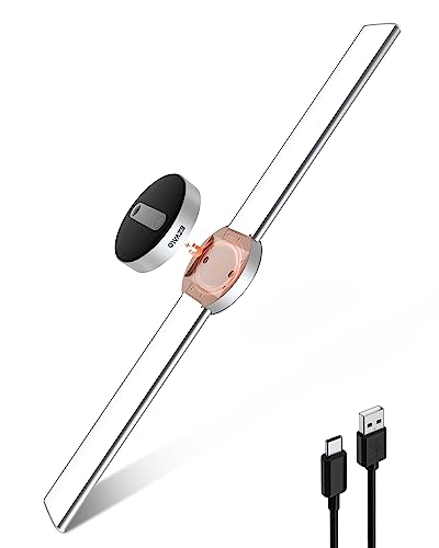 EZVALO Luz Armario 55cm, Luces LED Sensor de Movimiento, 5000mAh Recargable Luz, Atenuación Manual por Inducción, 3 Modos de Luz Nocturna, para Armario, Pasillo, Cocina