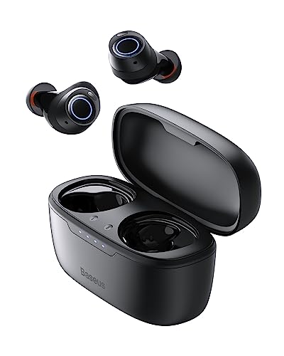 40% DESCUENTO Baseus Auriculares Inalambricos Bluetooth 5.3 con Cancelación Ruido Activa Híbrida 48dB, 140H de Reproducción, Resistente al Agua IPX6, 4 Micrófonos ENC, Baja Latencia 0,038s Bowie MA10