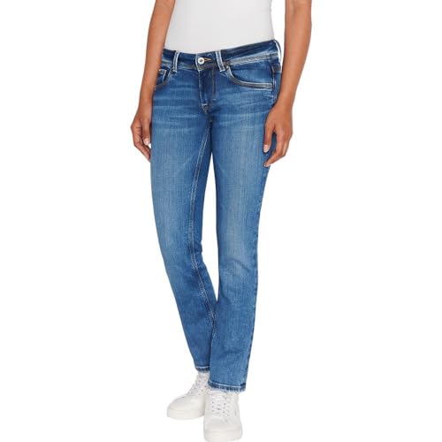 77% DESCUENTO Pepe Jeans Single Button Slim Low Waist, Jeans, Mujer, Azul (Denim xw6), 29W / 32L