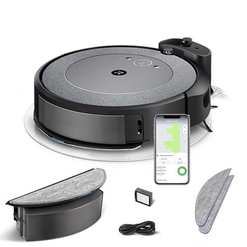 56% DESCUENTO iRobot Roomba Combo i5 Robot Aspirador y friegasuelos 2en1 con depósito Mixto Cepillos Goma y sensores de Suciedad Ideal Mascotas Limpia por habitación Recarga y reanuda Control por Voz y App