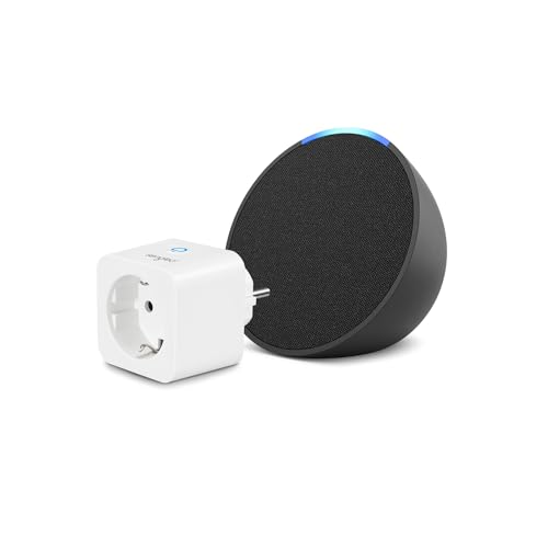 61% DESCUENTO Echo Pop | Antracita + Sengled Smart Plug, compatible con Alexa Kit de inicio de Hogar digital