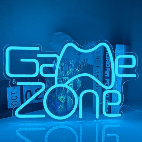 22% DESCUENTO XJNOLGXIQU Game Zone Letrero De Neón LED Juego Luz De Neón Azul Letrero De Neón USB Para Decoración De Sala De Juegos Área De Juegos Sala Bar Juego Favor De Fiesta Para Niños Adolescentes