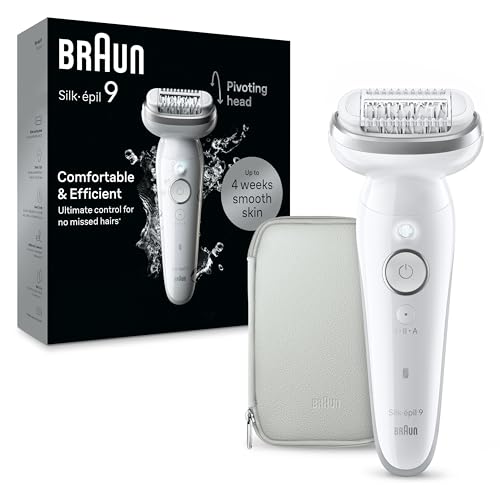 38% DESCUENTO Braun Silk épil 9, Depiladora Eléctrica Para Una Eliminación Del Vello Fácil, Piel Suave Duradera, 9 011, Blanca/Plateada