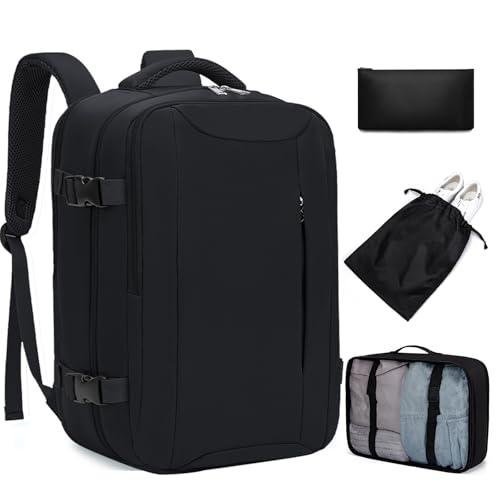 40% DESCUENTO Xkdoai Mochila Viaje Cabina Avion 25x20x40 para Ryanair Maleta Bolsas de Cabina con Organizador de Equipaje 3 Sets Mochila de Viaje Equipaje de Mano para Mujer Hombre 20L