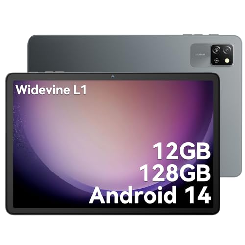 Blackview Tab 60 WiFi Tablet 10 Pulgadas, PC Tablet Android 14, 12GB RAM + 128GB ROM/2TB TF, Widevine L1 WiFi 6, PC Mode 5100 mAh Batería Tablet Gaming Dual Cámara 8MP+5MP/WPS Suite/HD IPS