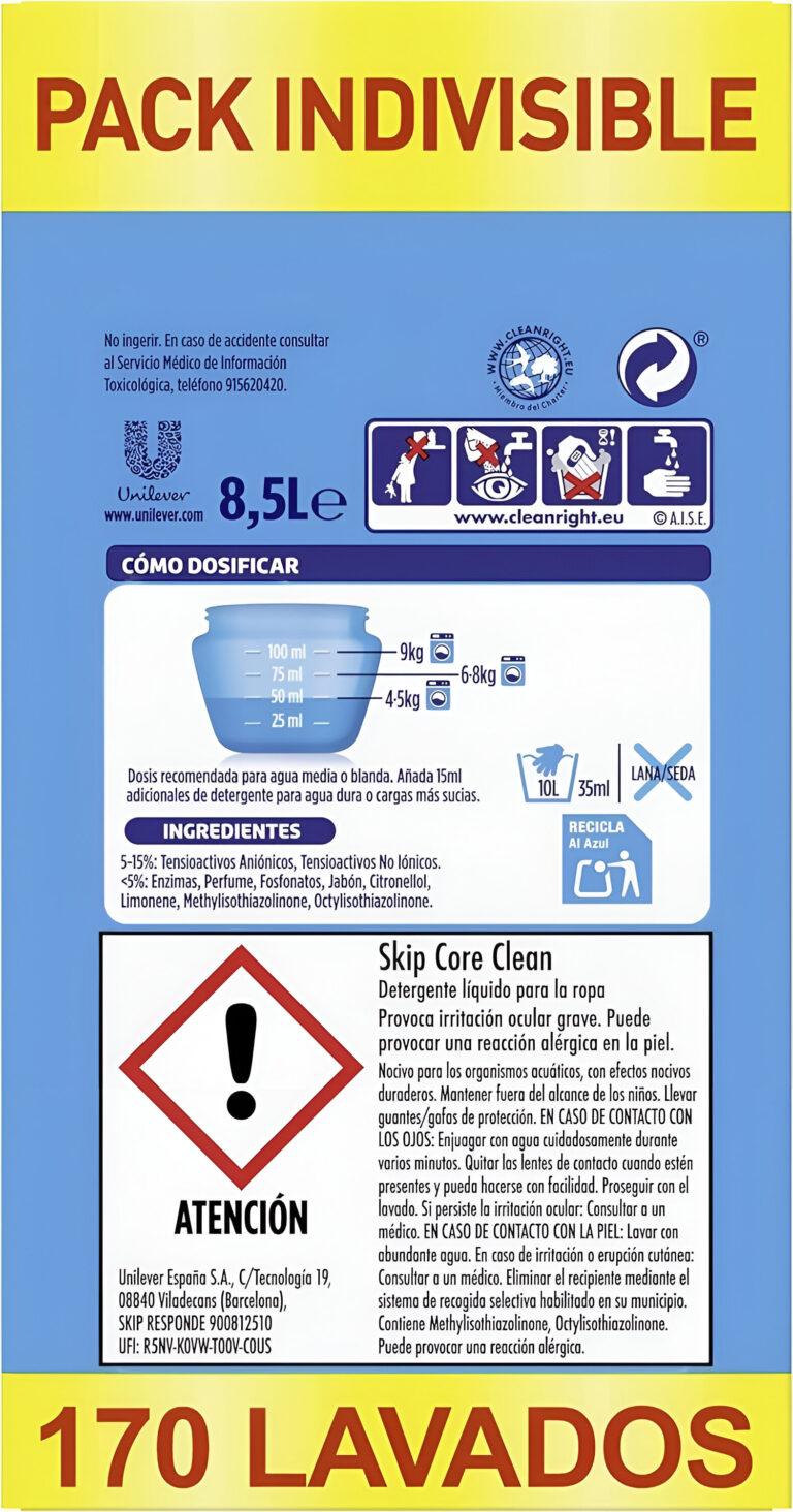Detergente Líquido Skip Limpieza Profunda 170 Lavados – Pack Ahorro | Miravia