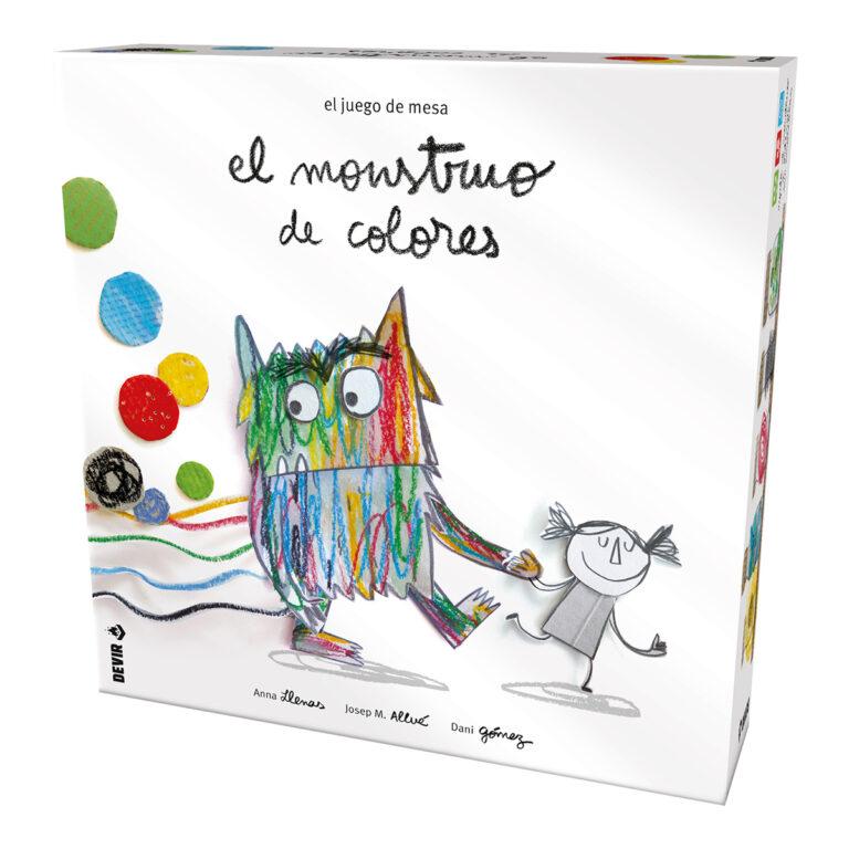 Devir – El Monstruo de colores, Juego de mesa infantil, 4 años, basado en el libro oficial de Anna Llenas, más 250mil copias vendidas | Miravia