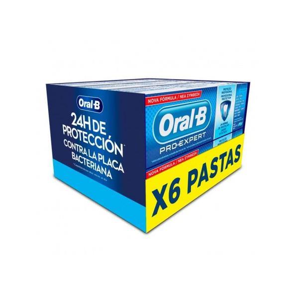 Oral-B Pro-Expert Pack X6 Pasta de dientes, Protección Profesional Sabor Menta Fresca, 6 Tubos 75ML. | Miravia
