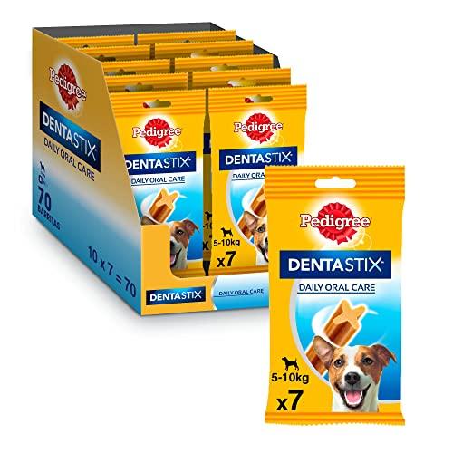 57% DESCUENTO Pedigree Dentastix Snack Dental para la Higiene Oral de Perros Pequeños (10 paquetes de 7ud)