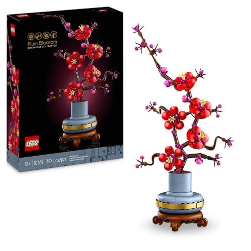 28% DESCUENTO Lego Icons Flor de Ciruelo Adorno Floral, Flores Artificiales, Decoración del Salón y el Hogar, Maqueta para Adultos de la Colección Botanical, Mujeres y Hombres 10369