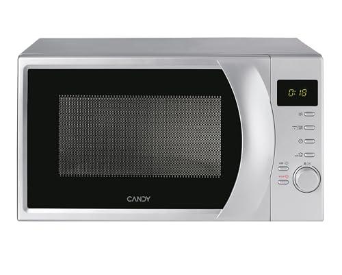 50% DESCUENTO Candy Smart CMG2071DS, Microondas con Grill Rack, 20L, 700W, 6 Niveles, Digital, 9 Programas, Bloqueo Seguridad, Plato 24,5CM, Express Cooking, Temporizador, Descongelación Automática, Inox