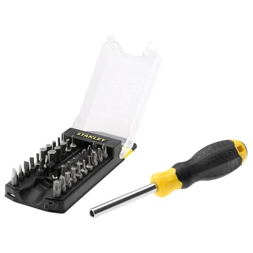 51% DESCUENTO STANLEY STHT0 70885 Destornillador Multipuntas, Incluye 34 Puntas y Organizador de Puntas, Mango Bimaterial, Cabeza Magnética, Diseño Compacto y Portátil