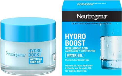 58% DESCUENTO Neutrogena Hydro Boost Gel de agua (50 ml), gel hidratante facial con ácido hialurónico y aminoácidos, 72 horas de hidratación, fórmula no grasa, para piel normal o mixta