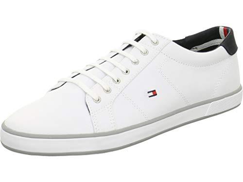 47% DESCUENTO Tommy Hilfiger H2285arlow 1d, Zapatilla Vulcanizada Hombre, Blanco (White), 42 EU