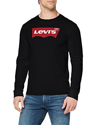 70% DESCUENTO Levi’s Long sleeve Standard Graphic Tee T Shirt, Stonewashed Black, XXL Hombre