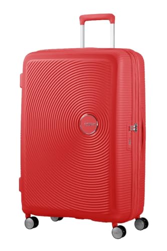 34% DESCUENTO American Tourister Funda expandible Soundbox Spinner L, 77 cm, 110 L, Rojo (Rojo Coral)