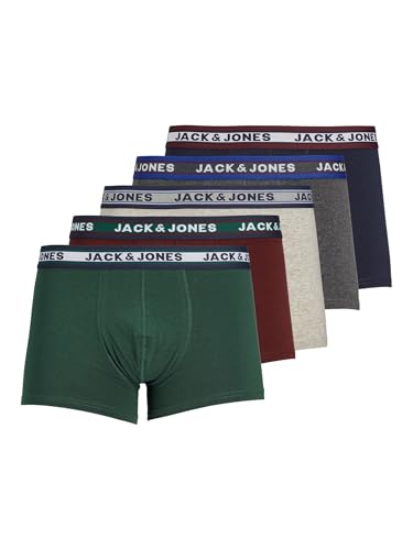 39% DESCUENTO Jack & Jones Trunks 5 Pack Trunks Dark Grey Melange m Dark Grey Melange M