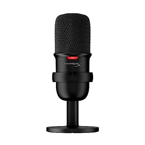 66% DESCUENTO HyperX SoloCast – Micrófono de condensador USB para juegos, para PC, PS4 y Mac, sensor de silenciamiento con un toque, patrón polar cardioide, juegos, streaming, podcasts, Twitch, YouTube, Discord, Negro