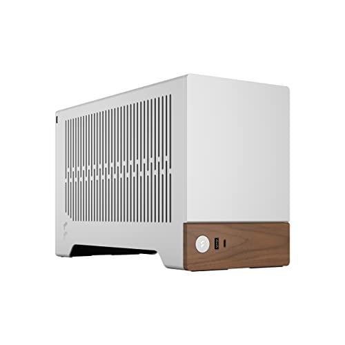 30% DESCUENTO Fractal Design Terra Silver Wood Walnut Front Panel Small Form Factor mITX Gaming Case – PCIe 4.0 Riser Cable – USB Type C Anodized Aluminum Panels