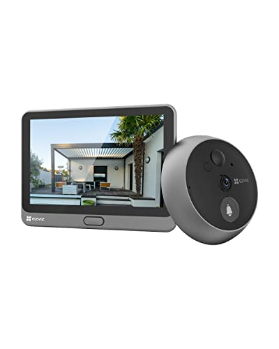 24% DESCUENTO EZVIZ Mirilla Digital de Puerta con Pantalla Táctil a Color de 4.3» Cámara Video Timbre Inalámbrico Monitor con Batería Recargable 4600mAh,PIR Detección de Movimiento,Audio Bidireccional,Modelo CP4