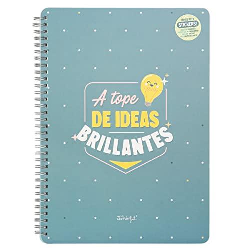 61% DESCUENTO Mr. Wonderful Libreta a Tope De Ideas Brillantes, Multicolor