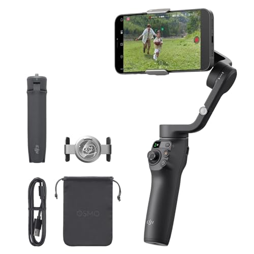 50% DESCUENTO DJI Estabilizador para Smartphones OSMO Mobile 6, en Tres Ejes para teléfonos, Brazo Extensible Integrado, portátil y Plegable, estabilizador para videoblogs, vídeos de Youtube y TikTok, Slate Gray