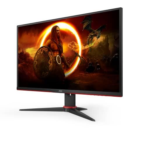 28% DESCUENTO AOC Gaming Q27G2E/BK Monitor QHD de 27″, 155 Hz, 1 ms MPRT, Plano, FreeSync Premium (VA, 2560×1440, HDMI, DisplayPort) negro/rojo