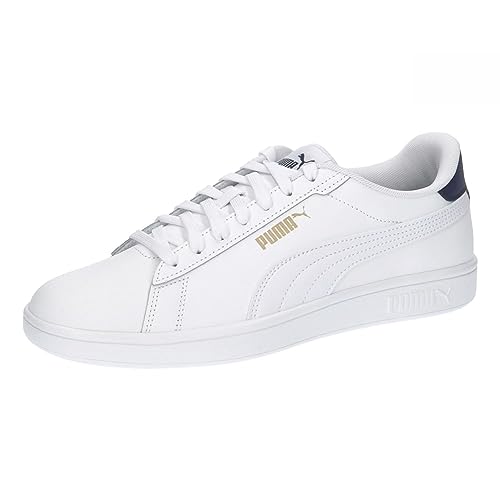 45% DESCUENTO PUMA Smash 3.0 L, Zapatillas de Deporte Unisex adulto, Puma White Puma Navy Puma Gold, 42 EU