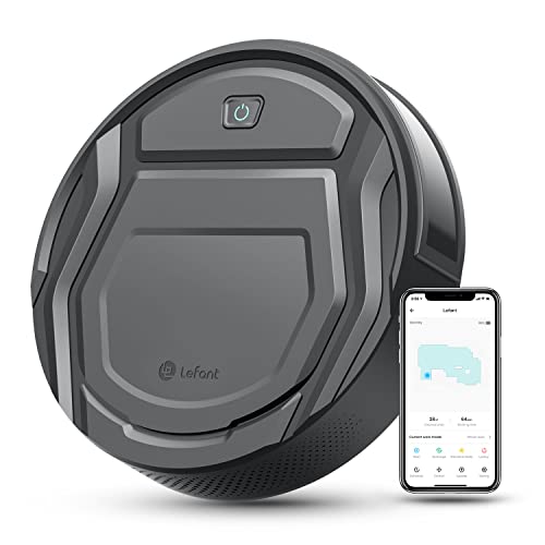 65% DESCUENTO LEFANT Robot Aspirador, Succión de 2200 Pa,120 Min Autonomía, Aspirador Robot Sin Enredos, Delgado, Wi Fi/App/Alexa, Ideal para Pelo de Mascotas, Alfombras de Pelo Bajo (M210 Pro Gris)