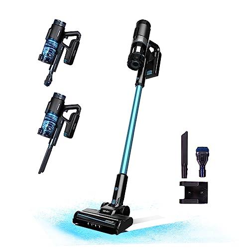 60% DESCUENTO Cecotec Aspirador Escoba sin Cable Conga Rockstar 1500 Ray Pure. 215W, 12 kPa, Autonomía 45 min, 3 en 1, Cepillo Mixto, Accesorios, 2 Programas, Ciclón Paralelo, Depósito 500ml