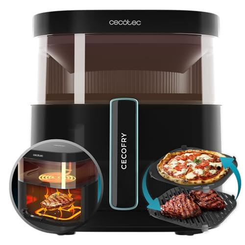 39% DESCUENTO Cecotec Freidora de Aire sin Aceite de 6 L con Ventana Air Fryer Cecofry DuoHeat 6000. 2200 W, Doble Resistencia, Cocción 3D, Grillin Style, 8 Menús, Temperatura Regulable 80 200ºC