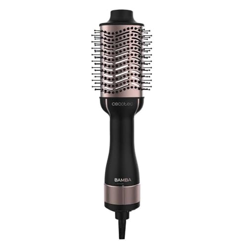 32% DESCUENTO Cecotec Cepillo de Aire Voluminizador Bamba CeramicCare Unique. 1200 W Potencia, 2 en 1: Secador y Moldeador, Revestimiento Cerámico, 2 Velocidades y 3 Temperaturas, Función Aire Frío
