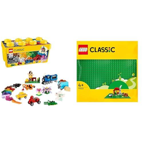 21% DESCUENTO LEGO Classic Caja de Ladrillos Creativos Mediana, Juegos de Construcción & 11023 Classic The Green Building Plate 32×32, Base Base para Construir, ensamblar y exhibir