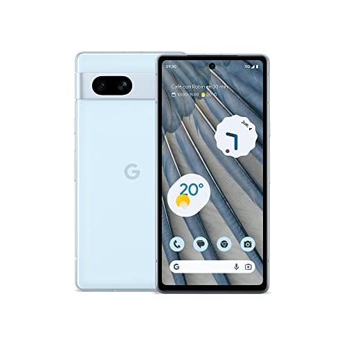 Google Pixel 7a Smartphone 5G Android Libre con Lente Gran Angular y batería de 24 Horas de duración Azul Claro