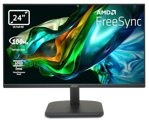25% DESCUENTO Acer EK241YHBIF Monitor 24 » Full HD 100 Hz (60 cm, 1920×1080, 16:9, 250 Nits, Tiempo de Respuesta 1 ms VRB, AMD FreeSync, Zero Frame 1xVGA, 1xHDMI 1.4) Monitor PC Color Negro