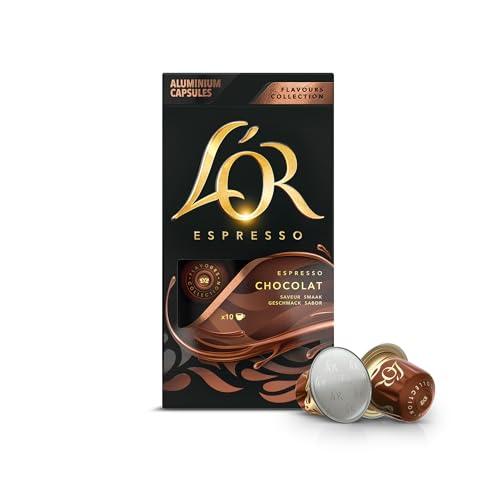 BUENA OFERTA 34% DESCUENTO L’OR Espresso Café Cápsulas Chocolate 10 Cápsulas Compatibles Nespresso
