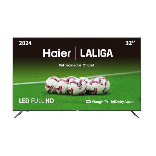 53% DESCUENTO Haier Direct LED Full HD H32K702FG 32″, Smart TV, HDR, Dolby Audio, Android 11, Smart TV, Google Assistant, Bluetooth 5.1, DBX TV, HDMI 2.1 x 3, sin Marcos, 2022