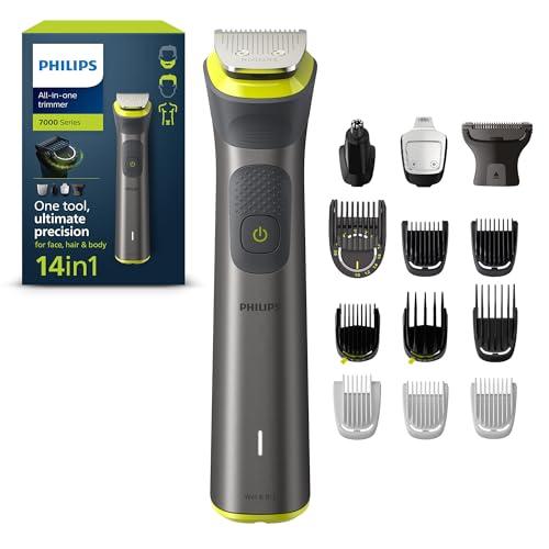 35% DESCUENTO Philips Recortadora de Barba Serie 7000, Máquina Cortar Pelo, Cortapelos Hombre, Kit 14 en 1 Para Cara, Pelo, Orejas, Nariz y Cuerpo,120min de uso, En Seco y Húmedo, Recargable, Funda, MG7930/15