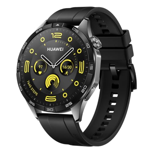 50% DESCUENTO HUAWEI Watch GT 4 46mm Smartwatch, hasta 2 semanas de batería, iOS & Android, gestión de calorías, Seguimiento Profesional de la Salud, SpO2, GPS, versión española, Negro