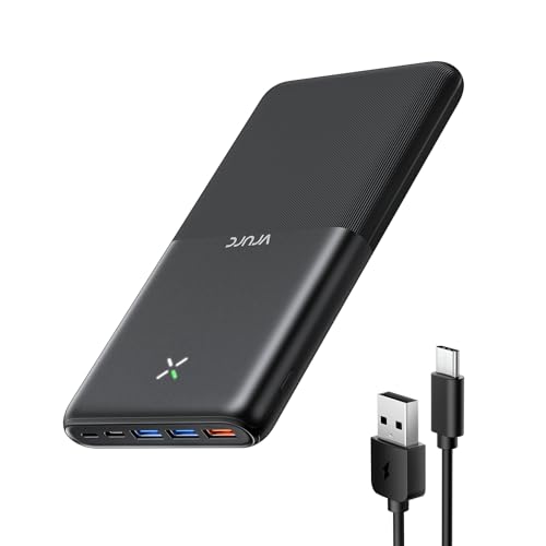 VRURC Power Bank 30000mAh, 22.5W Batería Externa Carga Rapida, PD3.0 & QC3.0 USB C Cargador Portatil compacta con 3 Entrada & 3 Salida Compatible con iPhone Samsung Huawei etc