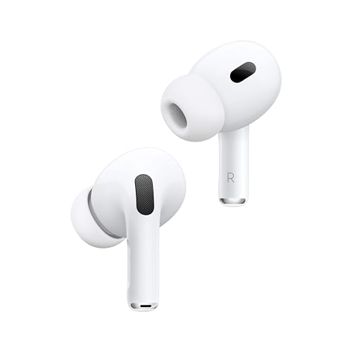 28% DESCUENTO Apple AirPods Pro 2 Auriculares inalámbricos, Auriculares Bluetooth, cancelación Activa de Ruido, Audífono, Modo Sonido Ambiente, Audio Espacial Personalizado, Sonido de Alta fidelidad, Carga USB C