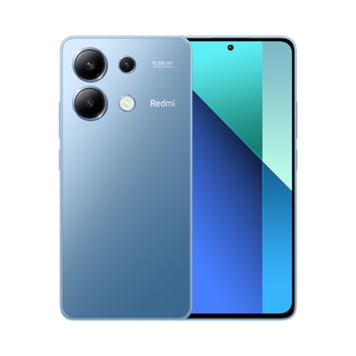 35% DESCUENTO Xiaomi Redmi Note 13 4G Smartphone de 8+256 GB, Pantalla de 6,67″ AMOLED FHD+ 120Hz, MediaTek Dimensity 6080, Triple cámara de hasta 108MP, Carga rápida 33W, Azul (Versión ES)