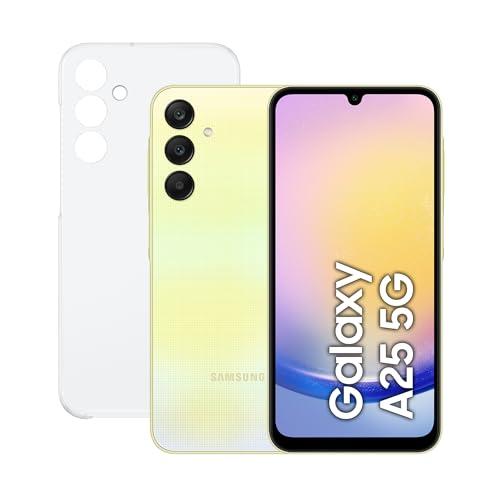 33% DESCUENTO Samsung Galaxy A25 5G 128 GB con Funda Móvil Android, Smartphone Libre, Carga Rápida, Cámara 50 MP, Amarillo (Versión Española)